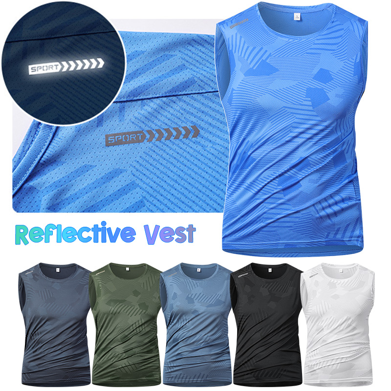 Reflective Running Jacket - Мужской светоотражающий жилет для бега, летний