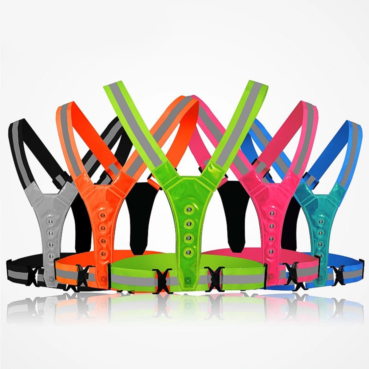 Running Gear Satisfy - Регулируемый светодиодный защитный жилет для бега