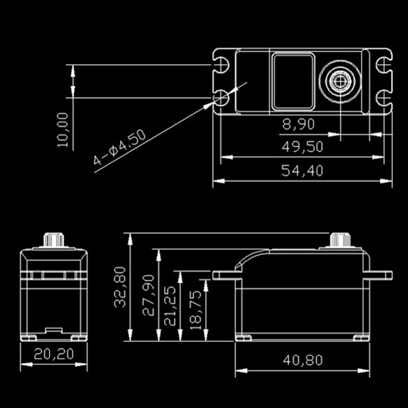 KINGMAX RGD01L 52g 15kg.cm DC  – обзор и цена Running Gear Vehicle