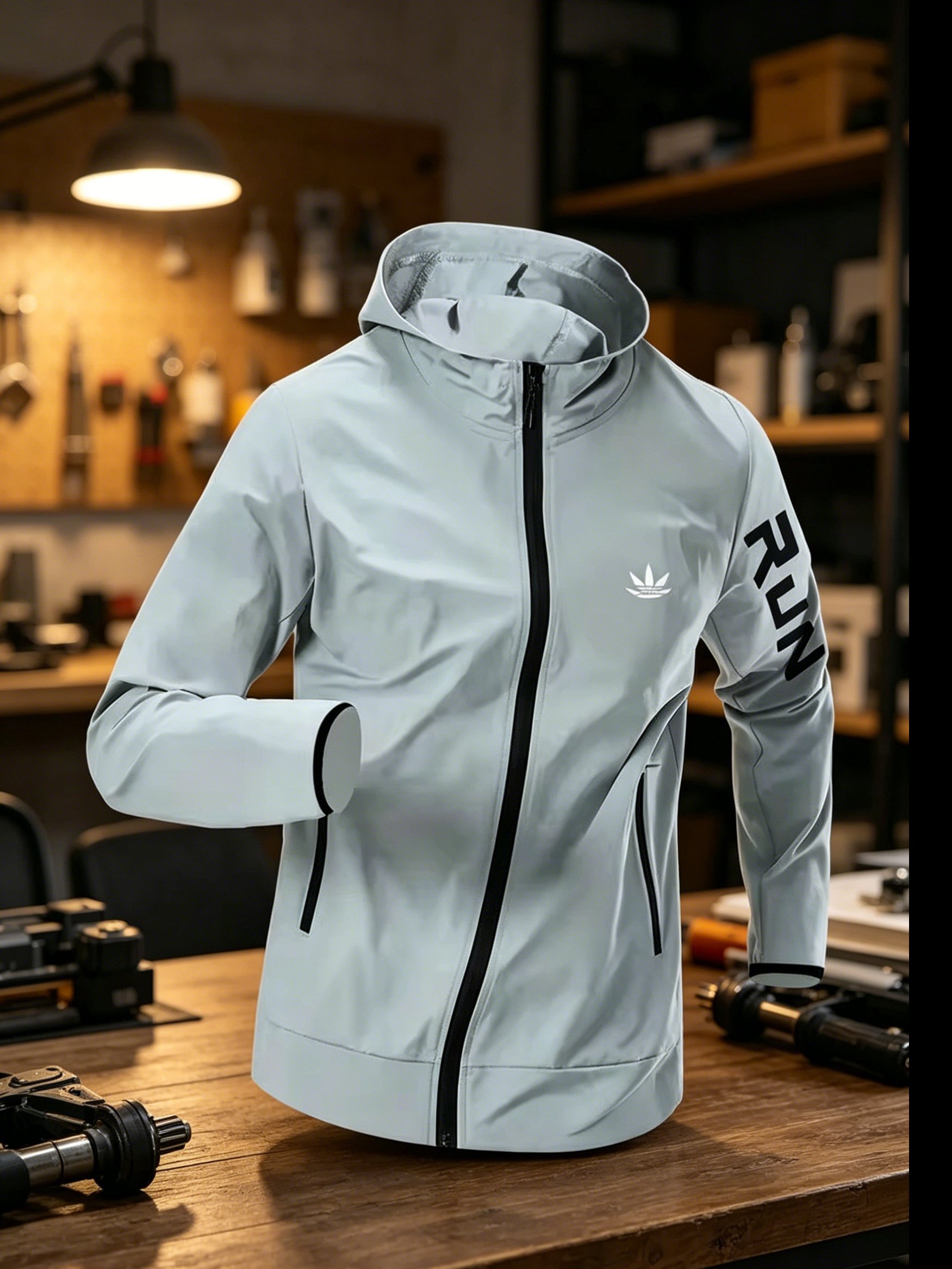 Мужская ветровка с капюшоном,  – обзор и цена Reflective Running Jacket