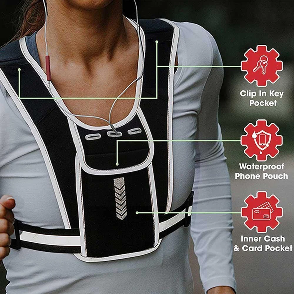 Держатель для телефона для бег – обзор и цена Reflective Running Jacket