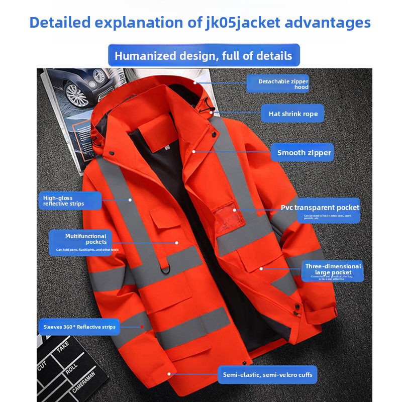 Мужская рабочая одежда, куртка – обзор и цена Reflective Running Jacket